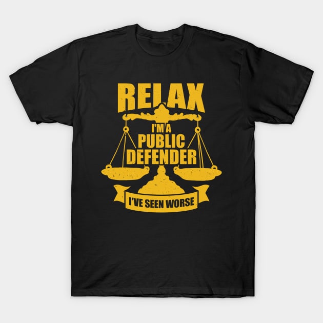 Public Defender Attorney Gift T-Shirt by Dolde08